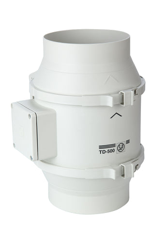Extractor de aire en línea para ducto TD-500/150 3V MIXVENT S&P