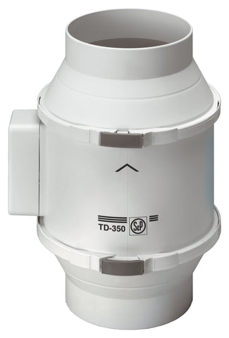 Extractor de aire en línea para ducto TD-350/125 MIXVENT S&P