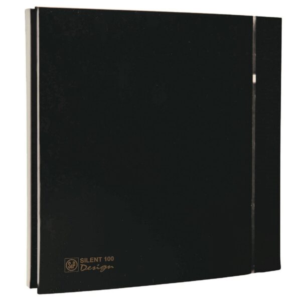 Extractor de aire para baño ultrasilencioso SILENT-100 CZ BLACK DESIGN