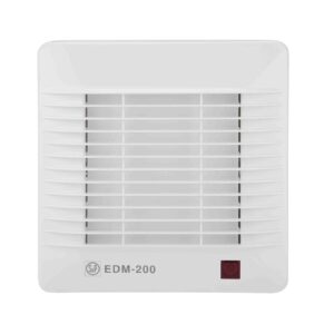 Extractor de aire para baño con persiana frontal EDM-200 C